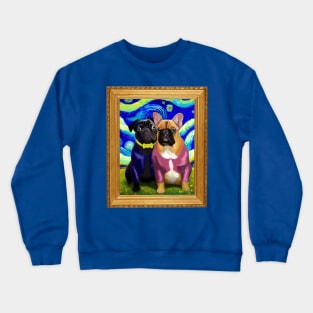 Pug Van Gogh Crewneck Sweatshirt